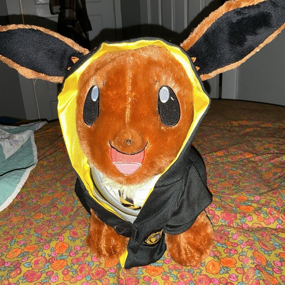 Rare Build a Bear Harry Potter Evee Pokémon Hufflepuff House Robe‎ Hogwarts
